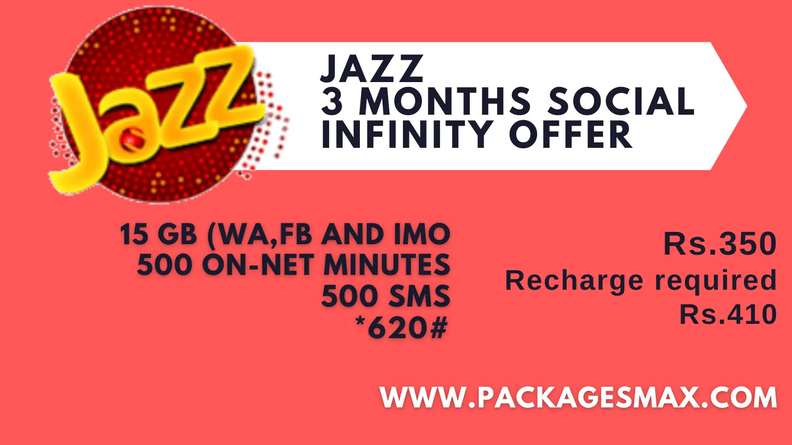 Jazz 3 Months Social Package